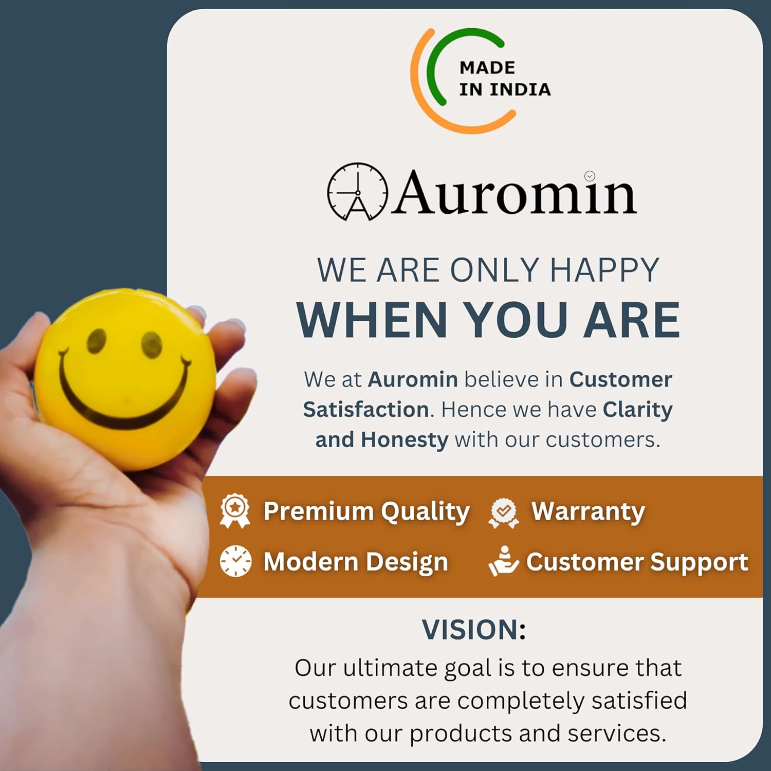 Auromin Surah Al Ikhlas Glass Islamic Wall Clock for Living Room | Muslim Arabic Calligraphy Wall Watch Big Size for Home Decor | Islamic Decorative Item, Gift for Muslims & Housewarming - Image 10