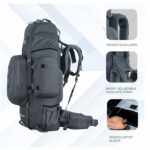 TRAWOC WILDWING 95L (80+15) Internal Frame Trekking Backpack with 15L Detachable Daypack, Rain Cover, Shoe Compartment & Adjustable Fit. Large Rucksack for Travel, Hiking & Camping | 3-Year Warranty - Image 5