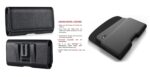 Universal Smart Mobile Phone Case Holster Pouch Belt Clip Cases Waist Bag Pack for Mobile 6.8 inch Phone Holder - Black - Image 4