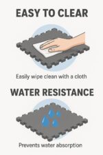 Multipurpose EVA Foam Interlocking Floor Mat | Kids’ Play Mat, Gym Exercise Mat, Prayer Room Mat | Non-Slip, Water Resistant, Easy to Carry (10 Pieces, 30x30 cm) - Image 5