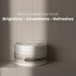 Glowing Face Scrub with Walnut Shell & Papaya Extract | Removes Dead Skin, Unclogs Pores, Brightens Skin | With Aloe Vera, Mulberry, Licorice & Vitamin E | 100 g - Image 3