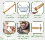 Miswak Stick Natural Teeth Whitening Set – Muslim Natural Flavored Toothbrush Miswak Sticks with Holder for Healthy Gums, Teeth & Fresher Breath(Pack of 12 - Image 4
