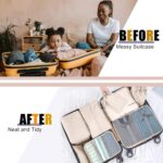 Porslin Travel Packing Organizers 8-Piece Luggage Organiser Set with Travel Cubes for Packing Clothes, Mesh Travel Bag Organiser with Toiletry, Shoe & Laundry Bags, Travel Organizer Pouch for Clothes - Image 6