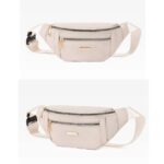 XForce Plaza Fanny Pack for Women Men, Fashion Waist Pack Crossbody Belt Bags for Teen Girls, Bum Bag for Travel Running Walking Hiking, Carring All Phones, Wallet (B Serise Beige) - Image 3