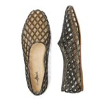 HEVA Women's Jelly Mesh Flats Breathable Clear Hollow Shoes Summer Beach Jellies Ballet Sandals - Image 6