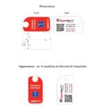 Dynotag Internet Enabled QR Code Smart Emergency Contact Info Card Kit - 2 Cards - Image 3
