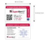 Dynotag Internet Enabled QR Code Smart Emergency Contact Info Card Kit - 2 Cards - Image 4