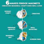 TOYKRAFTT DIY Seashell Fridge Magnet Making Kit for Kids | Creative Art & Craft Activity | Best Birthday Return Gift for Ages 8+ | Makes 6 Magnets - Image 4