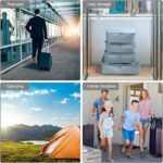 7pcs Set Travel Organizer Packing Cubes Lightweight Travel Luggage Organizers with Laundry Bag or Toiletry Bag Laundry Organiser. (SKY BLUE) - Image 6