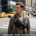 Waist Bag for Men and Women| Crossbody Bag | Chest Bag | Fanny Bag for Travel, Hiking, Running | Strong Stitching & Sturdy Zippers, Adjustable Strap,Unisex(Black)-(Zuzoom) - Image 3