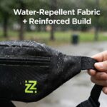 Waist Bag for Men and Women| Crossbody Bag | Chest Bag | Fanny Bag for Travel, Hiking, Running | Strong Stitching & Sturdy Zippers, Adjustable Strap,Unisex(Black)-(Zuzoom) - Image 5