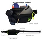 Waist Bag for Men and Women| Crossbody Bag | Chest Bag | Fanny Bag for Travel, Hiking, Running | Strong Stitching & Sturdy Zippers, Adjustable Strap,Unisex(Black)-(Zuzoom) - Image 7