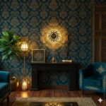 Led Ayatul Kursi Written Islamic Wall Clock Silent Movement for Living Room | Muslim Arabic Calligraphy Wall Clock for Home Decor | Big Size Stylish Islamic Wall Decor - Black - Image 3