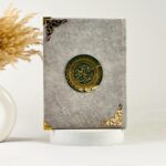 Luxurious Grey Velvet Textured Holy Quran | In Roman Urdu Script With Transliteration | The Holy Quran Urdu translation in roman script with Arabic - Image 4
