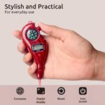 Handheld Digital Tally Counter with Compass – Premium Wooden Finish | Manual Clicker Counter with LCD Display & Reset Button | Prayer, Chanting, Tasbih, Meditation,Event Counting(Multicolor) - Image 3