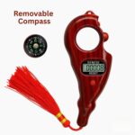 Handheld Digital Tally Counter with Compass – Premium Wooden Finish | Manual Clicker Counter with LCD Display & Reset Button | Prayer, Chanting, Tasbih, Meditation,Event Counting(Multicolor) - Image 4