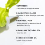 Hyphen Moisturizing Creamy Cleanser for Dry & Sensitive Skin | 2% Ceramides & Polyglutamic Acid | Barrier Repair, Hydration & Gentle Cleansing | Facewash for All Skin Types | For summer | Skin Care Products | Daily Cleanser For Men & Women - 100ml - Image 4