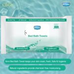GINNI Hygiene Bed Bath Towel Big Wet Wipes For Adults, Patients Wet Wipes & Refreshing Sponge Bath (10 Pulls/Pack) Pack of 1 - Image 7