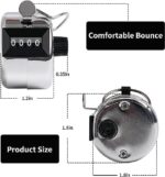 jaap Counter - Metal Hand - Tally Counter -with 4 Digit Display- Clicker Counter | Jaap mala Counter | mala jaap Counter | Tasbeeh Misbaha Counter - for naam jaap - Image 3