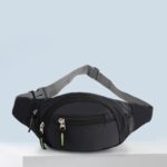 Waist Bags for Men & Women- Premium Stitching, Branded Zippers, Waterproof Pocket, RFID Safe- Large Fanny Pack for Hiking Travel,Cycling,Money Belt (Black) - Image 5