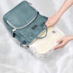 House of Quirk 7Pcs Set Travel Organizer Packing Cubes Lightweight Travel Luggage Organizers With Laundry Bag Or Toiletry Bag (White Cactus, Fabric), 30 cm, 12 cm - Image 4