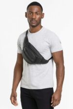 K London Stylish Real Leather Black Waist Bag for Men & Women | Multi-Pocket Travel Fanny Pack with Adjustable Strap | Stylish Black Waist Pouch for Travel, Hiking, Outdoor & Daily Use - Image 3