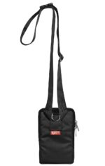 Men's Multipurpose Unisex Nylon Waist Pouch Fanny Pack Stylish Travel Bag Pouch with Belt Adjustable Strap (Black) - Image 4