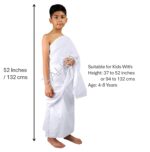 Cooltex Ihram for Kids (Ages 4–8 Years) – Breathable Cooling Fabric, Lightweight, Sweat Absorbent, Quick Dry – Hajj & Umrah - Image 5