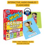 60 Early Years Words, Audio-Enabled Flashcards | Action Words Levels 1 and 2 | Audio in Hindi, English, Punjabi, Tamil, Kannada, Telugu | Learn English | Special Needs Kids - Image 3