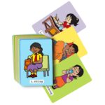 60 Early Years Words, Audio-Enabled Flashcards | Action Words Levels 1 and 2 | Audio in Hindi, English, Punjabi, Tamil, Kannada, Telugu | Learn English | Special Needs Kids - Image 4