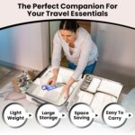 Set of 10 Packing Cubes with Luggage Tag and Toothbrush Holder, Travel Organizer Bags for Luggage, Suitcase Organizer for Clothes, Shoes, and Lingerie | Model 2.0 – Beige - Image 4