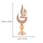 Decorative Ya Ali Showpiece – Brass Islamic Table Decor – 6.2 Inch – Religious Home Decoration Gift - Image 3