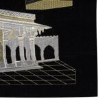 SAJJADAH ARTS Islamic Premium Wall Hanging Ya Ghaus Azam Madina Kaaba Embroidery | Velvet Polyester Arabic Calligraphy Decorative Frame | 22 x 31 cm Spiritual Wall Art for Prayer Room Home Decor;SAEMB-H22xL31CM-0021 - Image 5