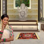 Kuber Industries Pack of 12 Prayer Mat | Velvet Aasan Mat | Meditation Prayer Carpet Mat | Pooja Aasan Mat | Check Square Prayer Mat | Traditional Prayer Mat | Small | Multicolor - Image 6