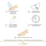 LuxaDerme Peeling & Exfoliating Foot Mask | Made in Korea Foot Peeling Mask with Glycolic, Salicylic & Lactic Acids | Dead Skin & Callus Remover for Baby-Soft Skin | Vegan Korean Skincare for Men & Women - Image 4