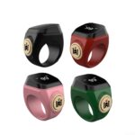 Smart Zikr-Ring, Rechargeable Electronic Digital Tasbih Counter Rings, Waterproof, 3 Sizes Finger Counter for Muslims, Prayer, Reminder(18mm Black) - Image 7
