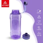 Attro Gymtron 2000ml Water Bottle with Easy to Carry Grip Handle BPA Free Food Grade Leak Proof Ideal for Gym Workout, School, Office & Outdoor - Purple - Image 4