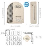 Wooden Ramadan Calendar Ramadan Mubarak Decor Eid Decoration Sign Ramadan Kareem Islamic Table Decor Ramadan Gifts, Ramadan to Eid Countdown Calender - Image 4