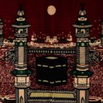 SAJJADAH ARTS Islamic Wall Hanging Tapestry | Makkah Madina Kaaba Sharif Prayer Cloth with Tassels | Velvet Polyester Woven Fabric | 26 x 43 cm Spiritual Wall Decor for Prayer Room Home Office | Gift;SAPRE-H26xL43CM-005 - Image 5