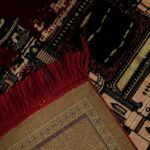 SAJJADAH ARTS Islamic Wall Hanging Tapestry | Makkah Madina Kaaba Sharif Prayer Cloth with Tassels | Velvet Polyester Woven Fabric | 26 x 43 cm Spiritual Wall Decor for Prayer Room Home Office | Gift;SAPRE-H26xL43CM-005 - Image 6