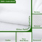 Terry Weave Ihram for Men | 100% Pure Cotton Loops & Base | Plush & Sweat Absorbent | Hajj & Umrah - Image 7