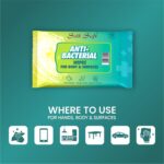 Antibacterial Wet Wipes – 10 Wipes (10 x 1 Travel Pack) | Kills 99% Germs, Alcohol-Free & Skin-Friendly | For Hands, Face, Surfaces & Travel Hygiene - Image 6