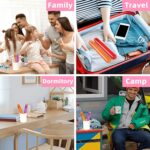 Oblivion Toothbrush Holder 4 Pc - Plastic Anti-Bacterial Travel Protectors for Oral Care - Portable Brush Holder for Bathroom Wall, Trip & Travel - Multicolor Toothbrush Case Box & Cover Container Set - Image 6