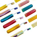 Oblivion Toothbrush Holder 4 Pc - Plastic Anti-Bacterial Travel Protectors for Oral Care - Portable Brush Holder for Bathroom Wall, Trip & Travel - Multicolor Toothbrush Case Box & Cover Container Set - Image 9
