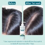 WishCare Hydrating Anti Dandruff Shampoo | 100% Dandruff Reduction | Removes Flakes & Hydrates Scalp | Proven Clinically | Piroctone Olamine, Salicylic Acid, AHA & BHA | Paraben & Sulphate Free | For Women And Men | 250ml - Image 3