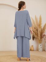 TADKEE Womens Striped Polyester Co-ord set - Image 5