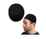 Islamic Prayer Kufi Muslim Cap for Men or boy namaz topi for namaz (2 Cap) White and Black - Image 3