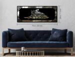 Bright Wood Craft Hasbunallah Wa Ni'Mal Wakeel Islamic Wall Art | Arabic Calligraphy | 28 cm Wooden Black Frame | Home Decor for Living Room, Office, and Bedroom (28 x 11 Inch) - Image 3