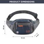 NFI essentials Waist Chest Bag for Men Women Belt Sling Pouch Crossbody Unisex Crossover Fanny Pack One Side Travel Hiking Zip Bag Multipurpose Adjustable Strap Shoulder Running Money Phone Bag - Image 6