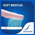 Sensodyne Sensitive Toothbrush | Soft Rounded Bristles Tooth Brush | Effective Cleaning, Gentle on Teeth, Toothbrush Set Pack of 3 (Buy 2 Get 1 Free), Multicolour | Dentist Recommended Brand - Image 5